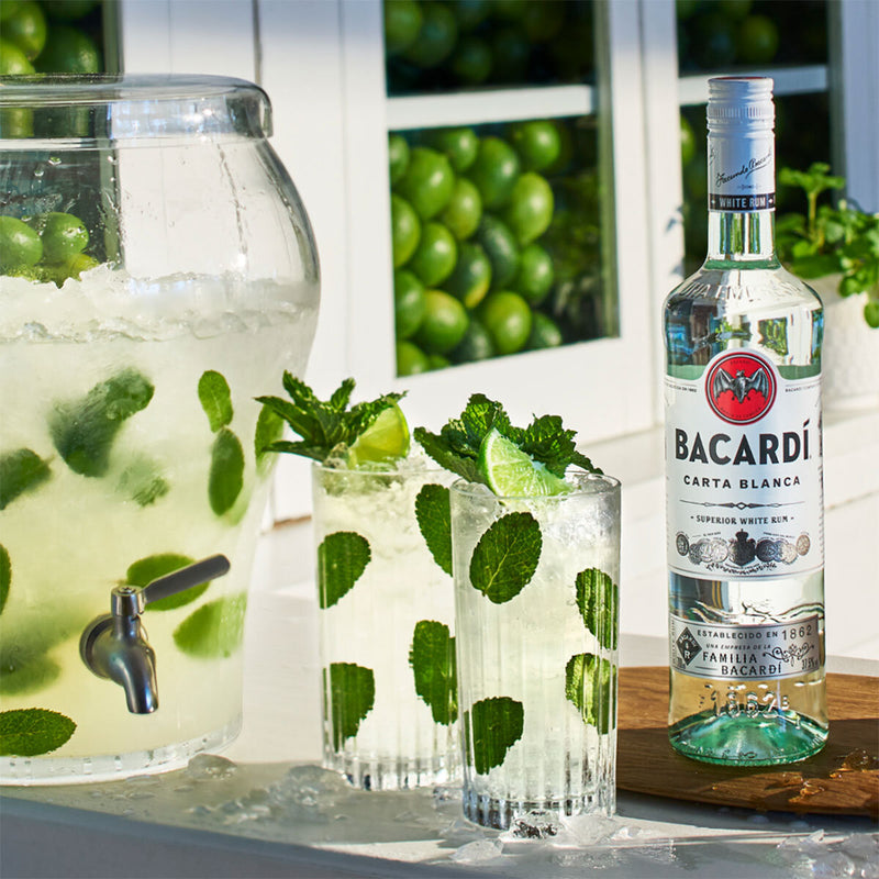 Bacardi white rum 1L - British product