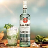 Bacardi white rum 1L - British product