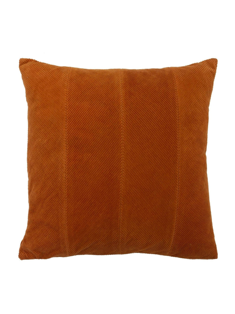 furn. Jagger ribbed cushion rust orange 45cm (British brand)