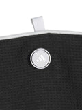 Adidas Golf Towel Black Magnetic Microfiber Players (British brand)