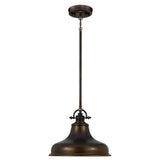 Quoizel Emery pendant light in Palladian Bronze (British brand)