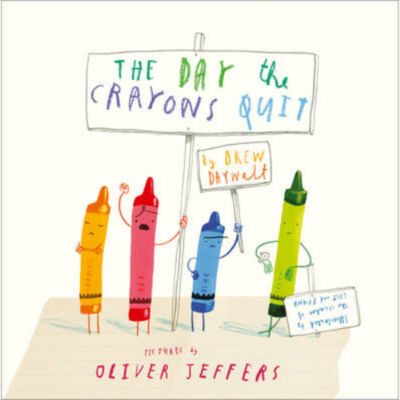 The Day the Crayons Quit children's paperback book, imported from the UK