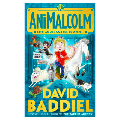 Animalcolm David Baddiel children's book cover (British brand)