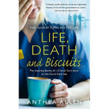 Anthea Allen Life Death and Biscuits book cover UK version