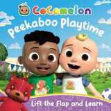 Cocomelon Peekaboo Playtime lift-the-flap board book, UK version