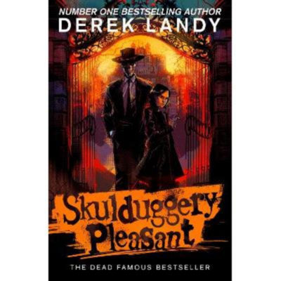 Skulduggery Pleasant book by Derek Landy, British fantasy novel (British brand)