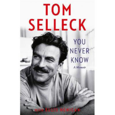Tom Selleck hardback memoir You Never Know book cover - British product