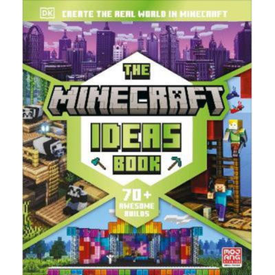 DK Minecraft Ideas Book with 70 build ideas, imported from the UK