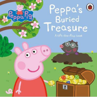Peppa Pig Buried Treasure lift-the-flap book, imported from the UK