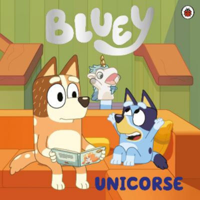 Bluey Unicorse picture book for children, UK version