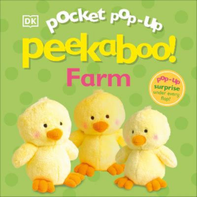 DK Pocket Pop-Up Peekaboo Farm book for toddlers, imported from the UK