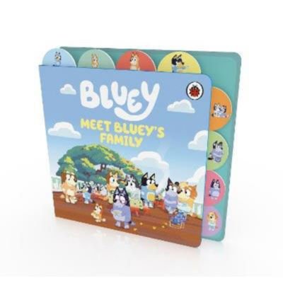 Bluey tabbed board book - British product