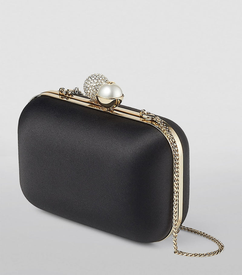 Jimmy Choo Cloud clutch bag with crystal dome clasp, imported from the UK