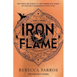 Iron Flame by Rebecca Yarros hardcover book, UK version