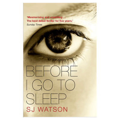 S J Watson Before I Go to Sleep paperback book - British product