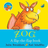 Julia Donaldson Zog flip-the-flap board book (British brand)