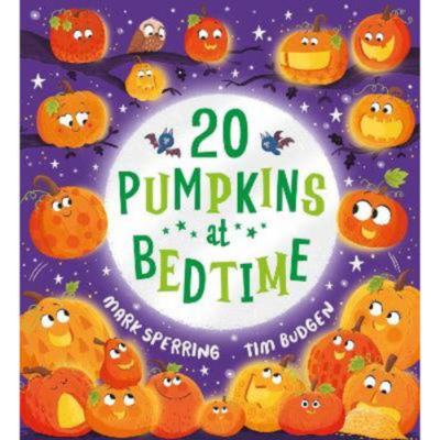 Mark Sperring Twenty Pumpkins at Bedtime paperback book, imported from the UK