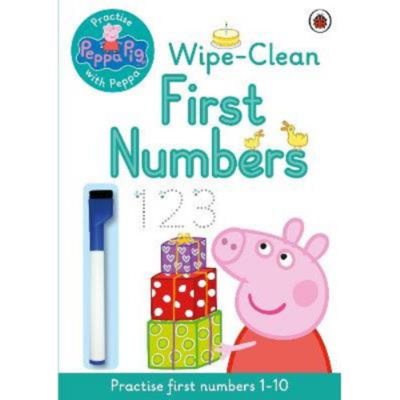 Peppa Pig first numbers wipe-clean activity book, UK version