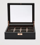 WOLF Vegan Leather Axis Watch Box 8-piece (British brand)