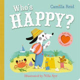 Camilla Reid Who's Happy? baby felt flap book with mirror (British brand)