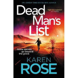 Karen Rose Dead Man's List paperback crime thriller, UK version
