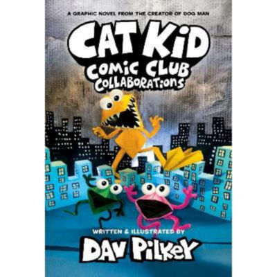 Dav Pilkey Cat Kid Comic Club 4 graphic novel - British product