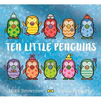 Ten Little Penguins children's counting book by Mike Brownlow - British product