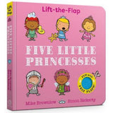 Mike Brownlow children's felt flap book Five Little Princesses, UK version