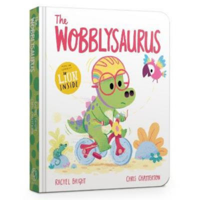 Rachel Bright Wobblysaurus board book - British product