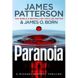 James Patterson Paranoia hardback thriller novel, UK version
