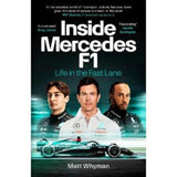 Inside Mercedes F1 hardback book by Matt Whyman, imported from the UK