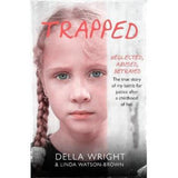 Trapped by Della Wright paperback book cover - British product
