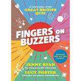 Fingers on Buzzers hardback quiz book by Jenny Ryan, imported from the UK