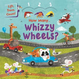 Autumn Publishing How Many Whizzy Wheels children's book, UK version