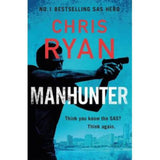 Chris Ryan Manhunter paperback book cover - British product