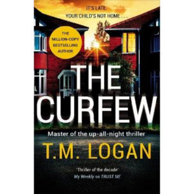 T.M. Logan paperback Curfew thriller book, imported from the UK