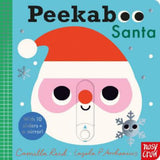 Peekaboo Santa board book, UK version