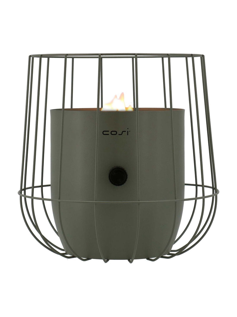 Pacific Green Garden Cosiscoop Basket Fire Pit Lantern (British brand)
