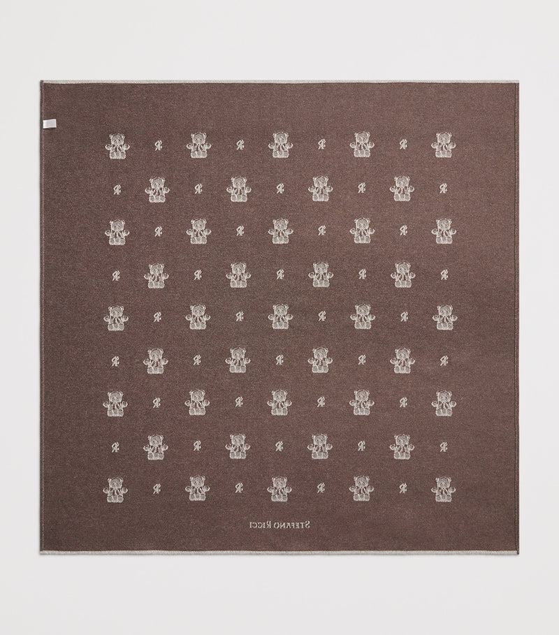 Stefano Ricci cashmere teddy blanket 90cm, imported from the UK