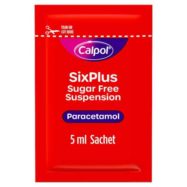 Calpol Strawberry Suspension Sachets 6+ Years 12s - British product