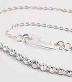 Harrods graduating white gold diamond pendant necklace 0.50ct (British brand)