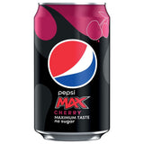 Pepsi Max Cherry sugar free cola 24 pack - British product