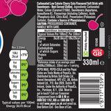Pepsi Max Cherry sugar free cola 24 pack - British product