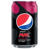 Pepsi Max Cherry sugar free cola 24 pack - British product