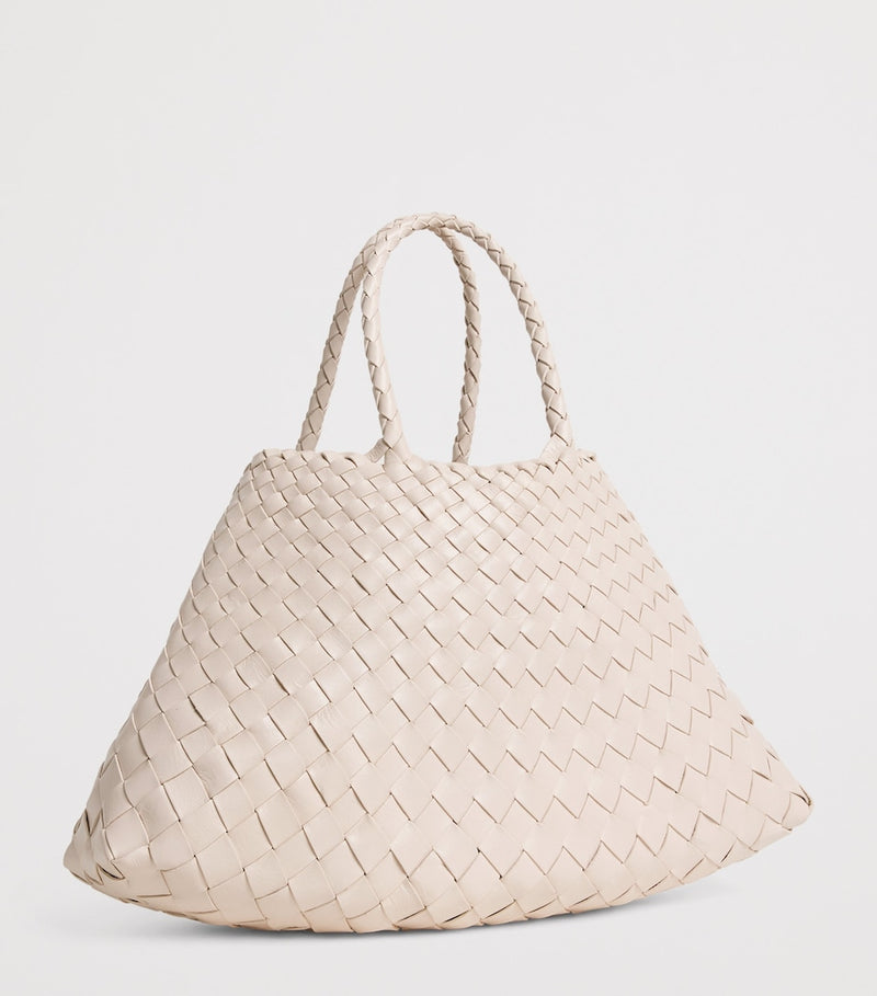 Dragon Diffusion small leather woven Santa Croce tote bag - British product