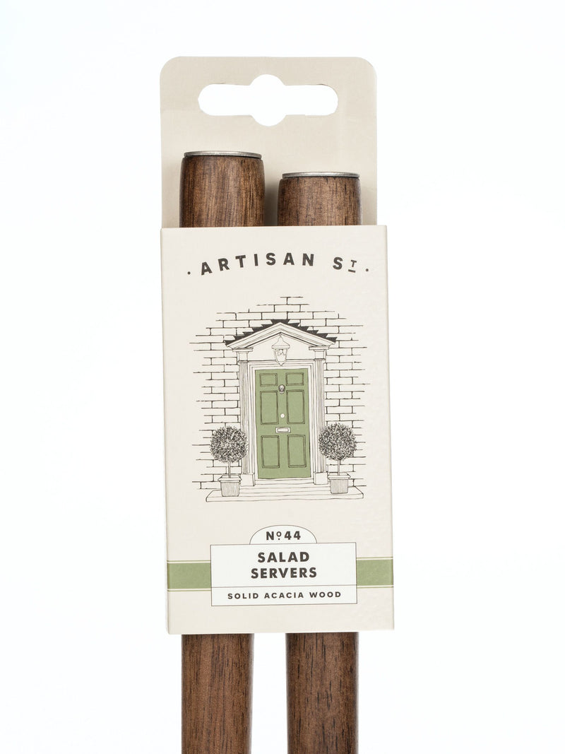 Artisan Street brown wooden salad servers (British brand)