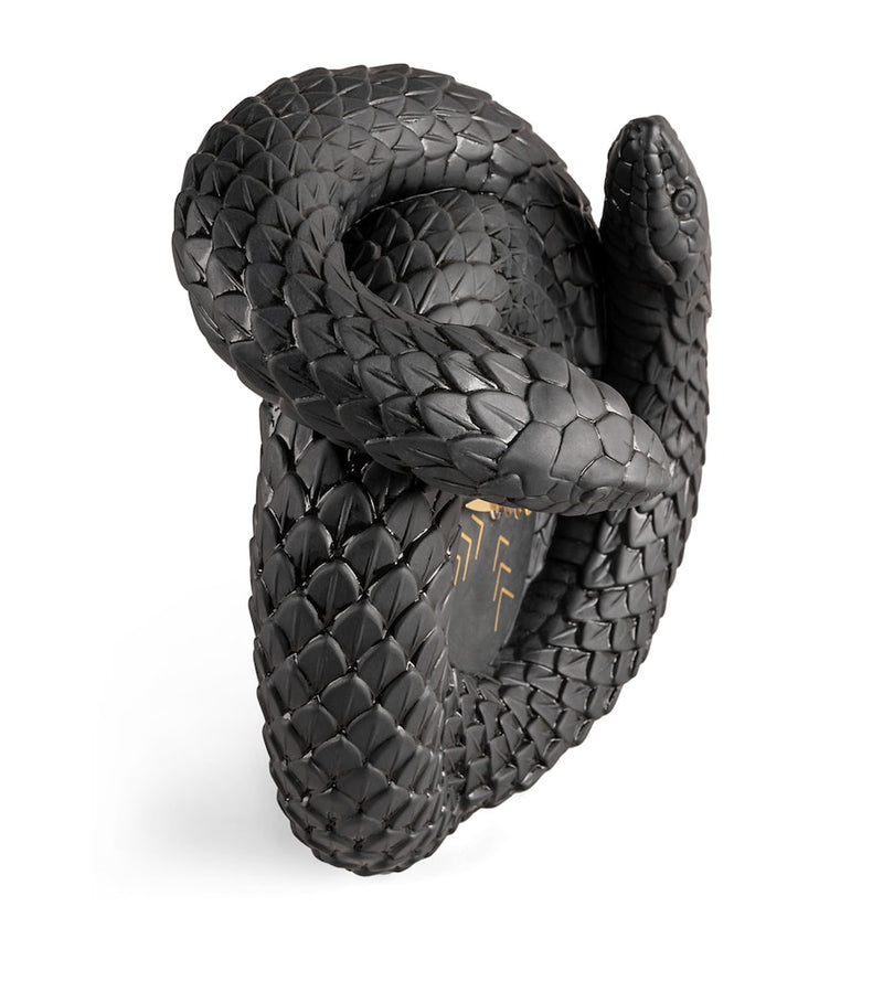 Lladró porcelain snake clock, UK version