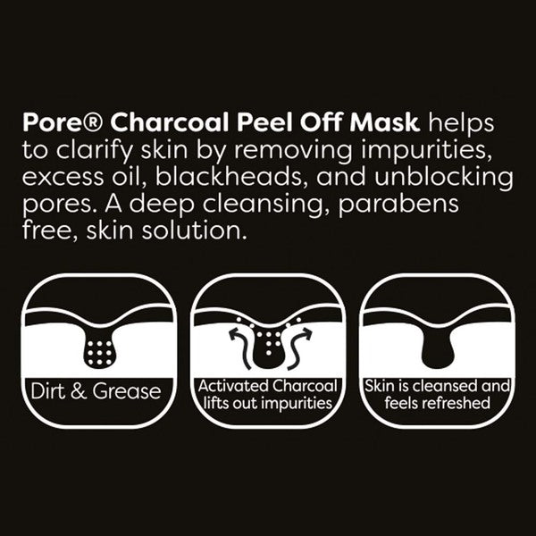 Charcoal black peel off mask 80ml, imported from the UK