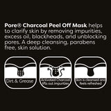 Charcoal black peel off mask 80ml, imported from the UK