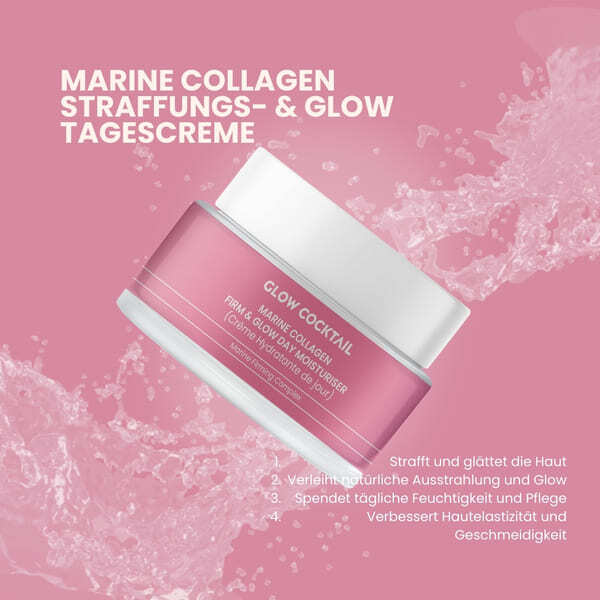 Glow Cocktail marine collagen day moisturizer 50ml - British product